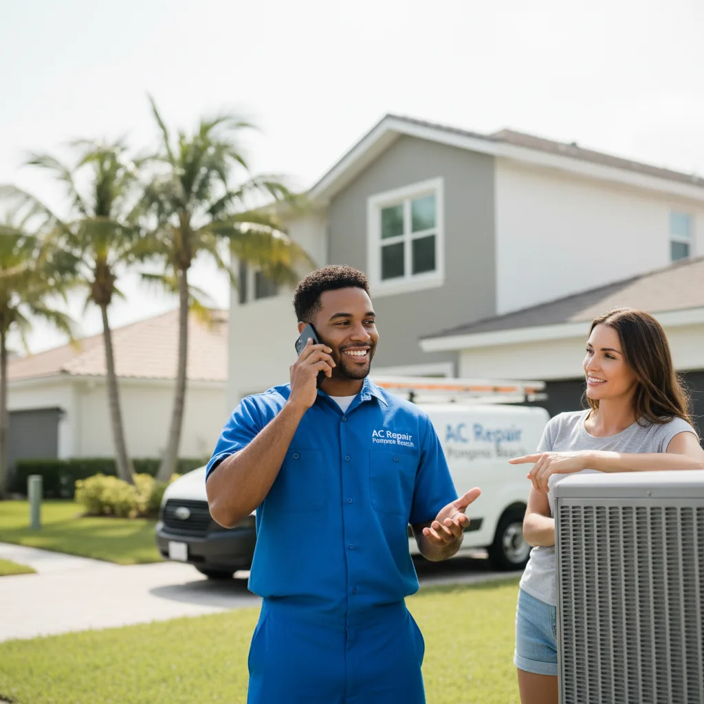 AC Repair Pompano Beach customer support in South Easton